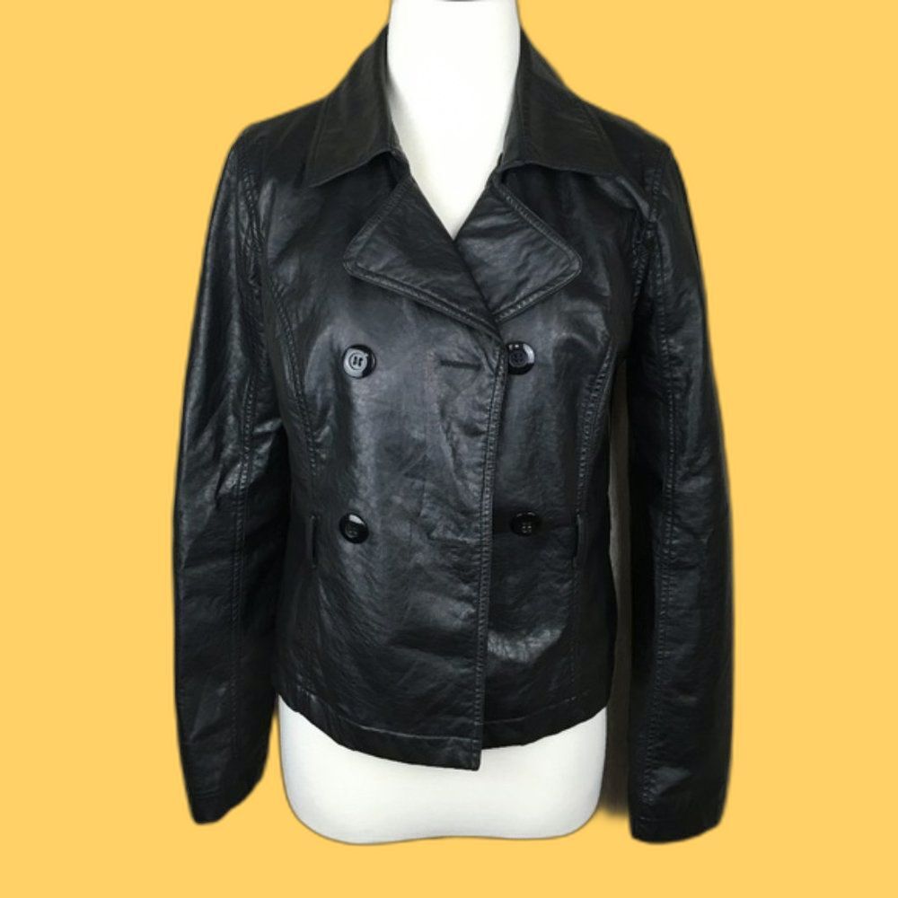 Toxik3 Faux Leather Jacket Black Medium